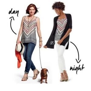 Cabi Linea Chevron Rainbow Tank Medium #5043